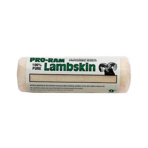 Linzer RC700 Pro-Ram™ Lambskin Paint Roller Cover, 9" x 1/2" Nap