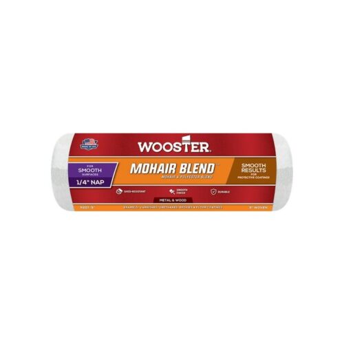 Wooster R207 9" x 1/4" Nap Mohair Blend Roller Cover